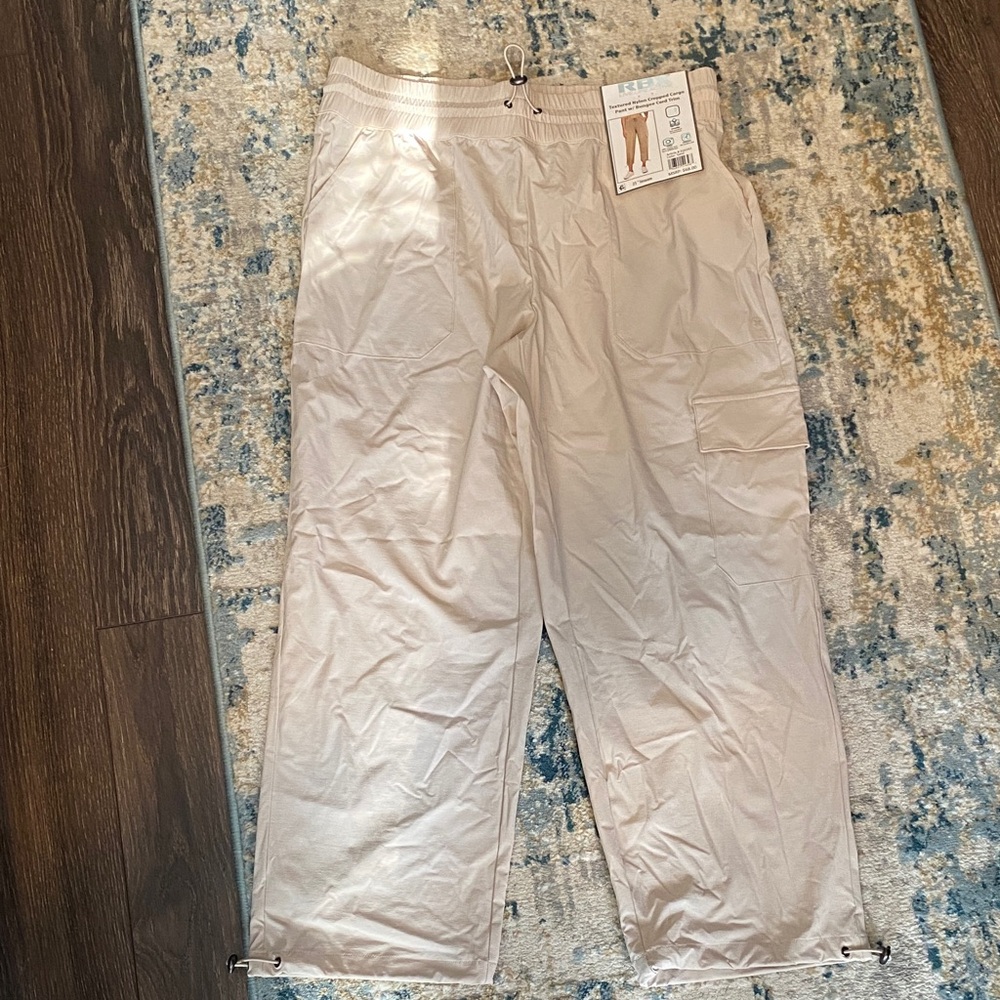 RBX Sand Textured Nylon Cropped Cargo Pants